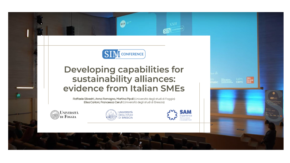 Developing Capabilities for Sustainability Alliances – Insights from the XXI SIM Conference, Italy