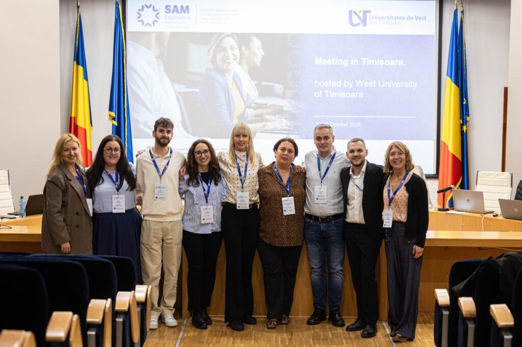 The West University of  Timisoara (WUT) hosts SAMExperience’s Third in-person Partnership Meeting!